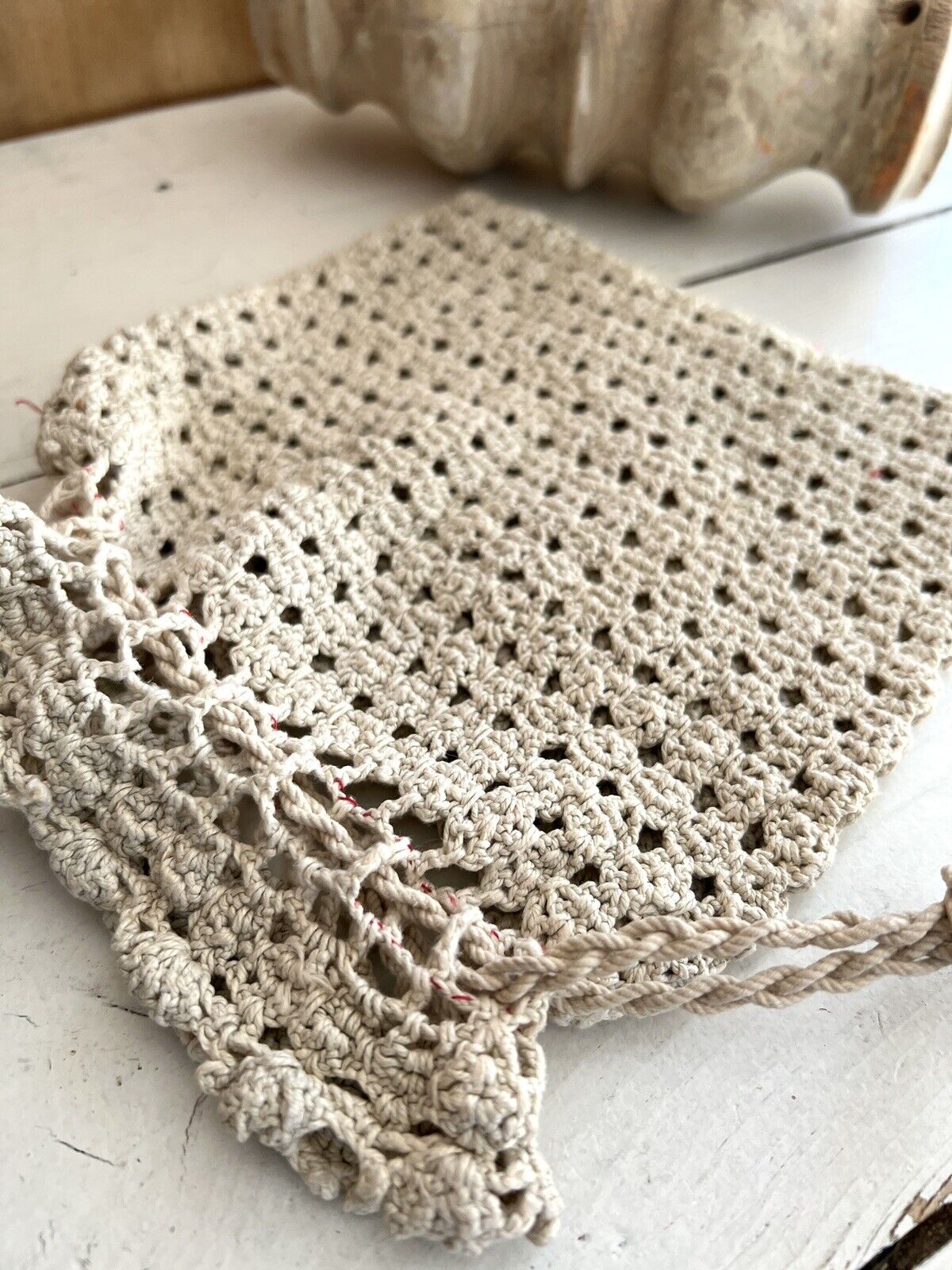 Vintage French CROCHET BAG MINAUDIÈRE c1930