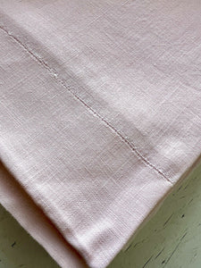 Art Deco French floppy pale pink LINEN FIL sheet CC mono c1930