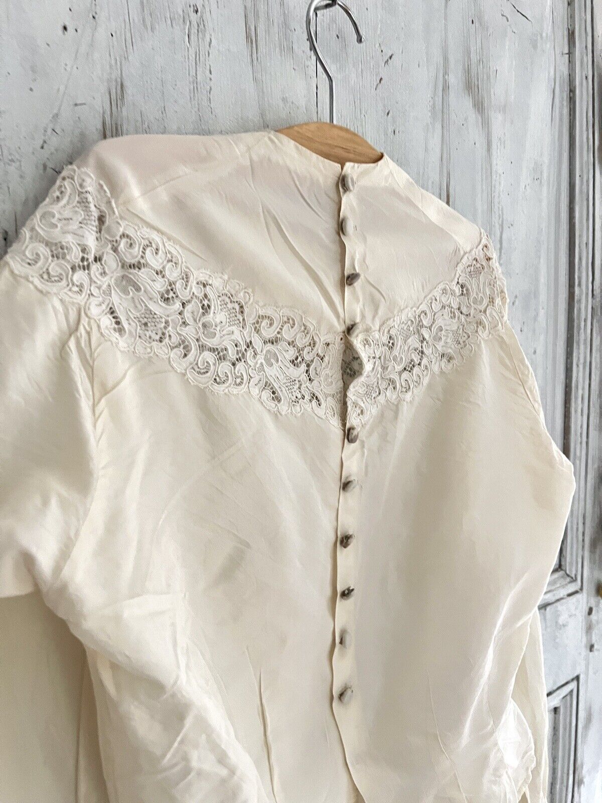 Victorian SILK embroidered BLOUSE c1900