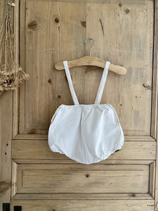 Vintage French CHILD BRACES PANTIES piqué of cotton DOLL c1950