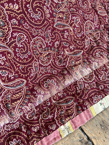 XL antique French LARGE floral QUILT piqué de Marseille PINK ROSES NDIENNE c1880