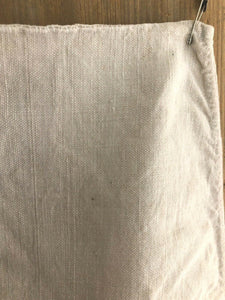 Antique French homespun LINEN COVER bolster ML mono c1900