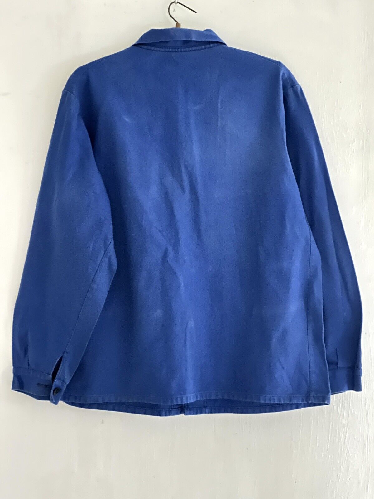 Vintage French BLEU DE TRAVAIL jacket WORK WEAR INDIGO BLUE SNCF c1960