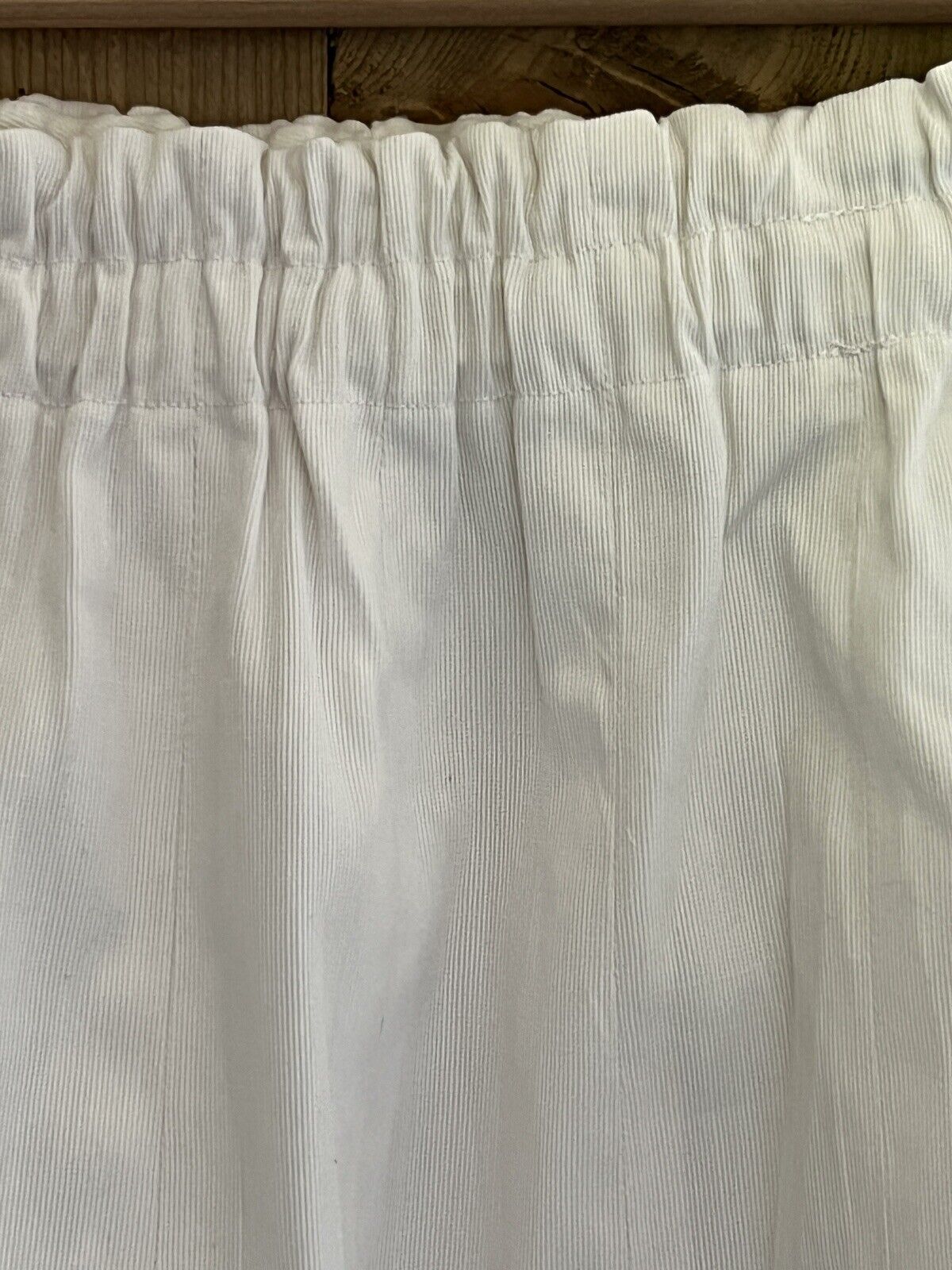 Vintage French ribbed COTTON short skirt c1950