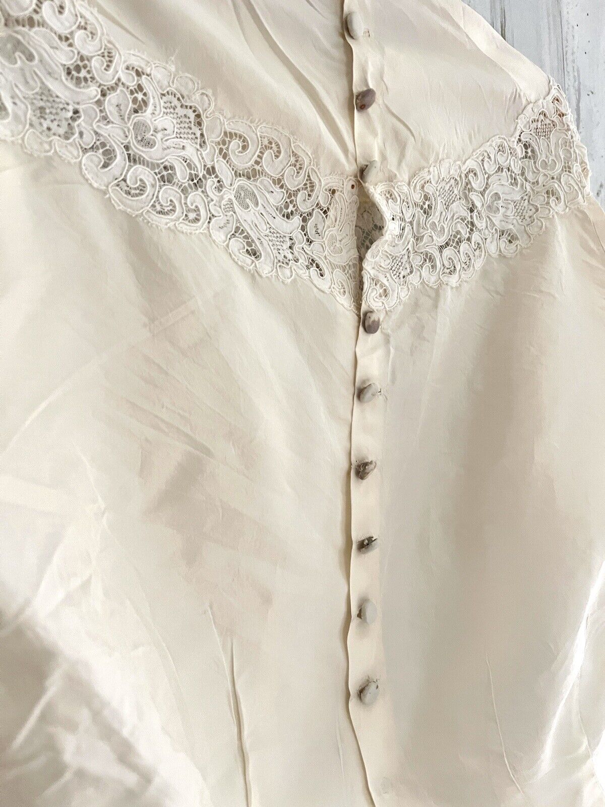 Victorian SILK embroidered BLOUSE c1900