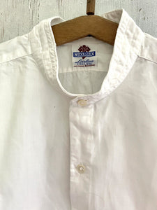 Antique French man WORK WEAR COTTON SHIRT Novaltex c 1950