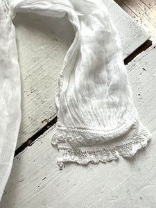 BUNDLE Victorian French baby BLOUSE coton veil and dress c1900