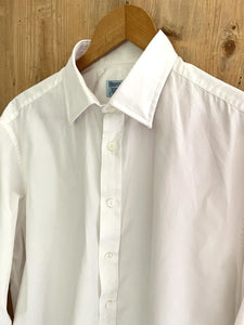 Antique French man COUTURE POPLIN COTTON SHIRT PG mono c 1920