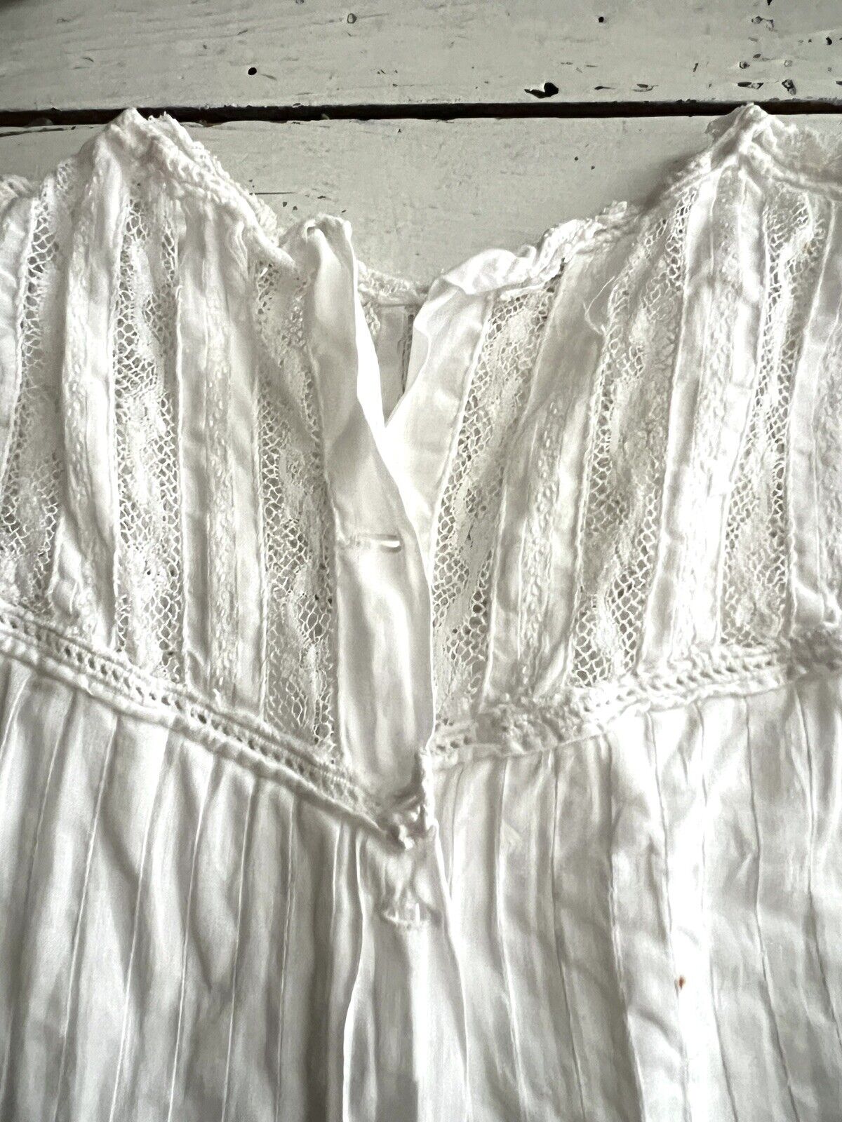 BUNDLE Victorian French baby BLOUSE coton veil and dress c1900