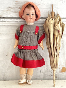 French BISQUE head DOLL Armand Marseille 390 ORIGINAL BOX and clothes c1900