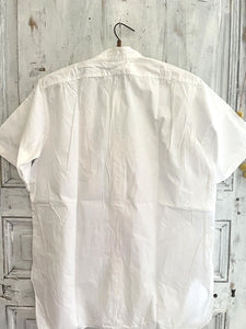 Antique French man WORK WEAR COTTON SHIRT Novaltex c 1950