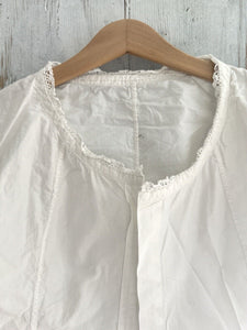 Victorian French woman BLOUSE BODICE cotton BASQUES work in progress c1900