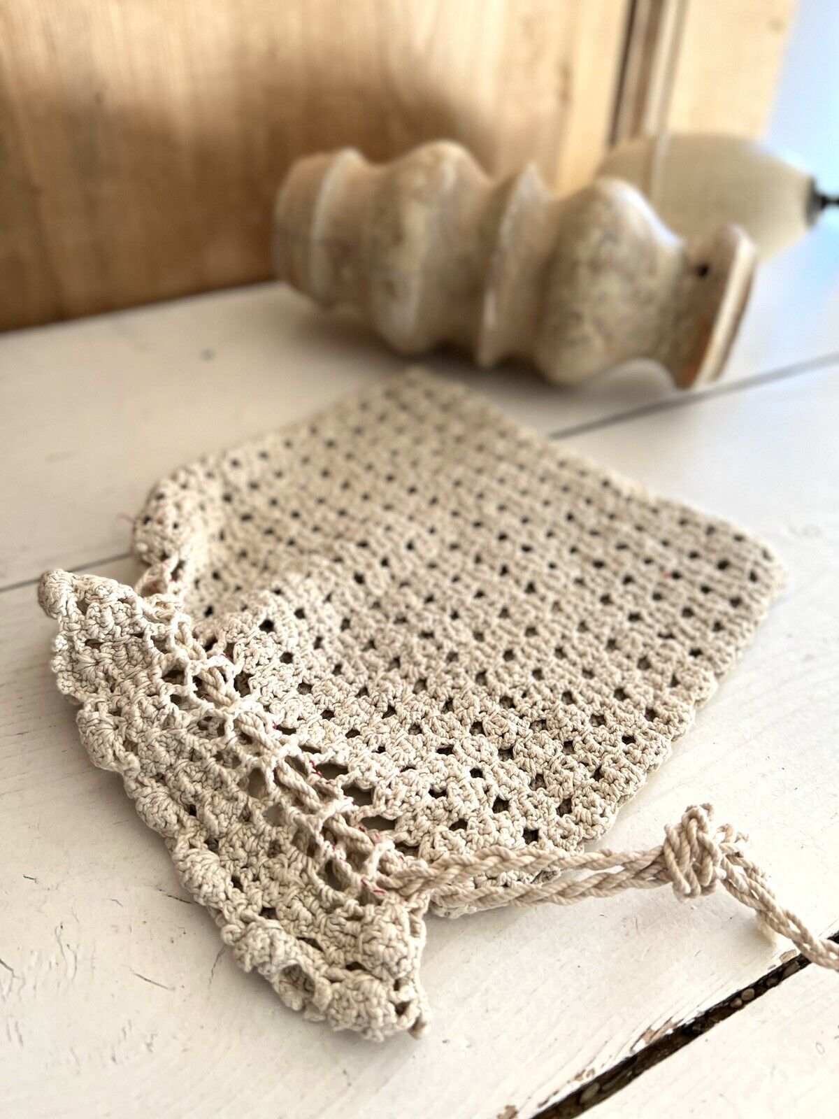 Vintage French CROCHET BAG MINAUDIÈRE c1930