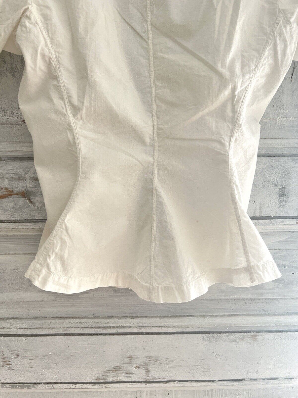 Victorian French woman BLOUSE BODICE cotton BASQUES work in progress c1900