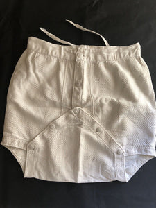 Antique French baby DIAPER cotton NID D’ABEILLE c1900