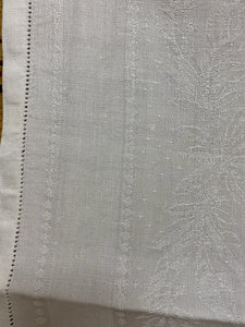 6 Art Deco French DAMASK LINEN NAPKINS openworks c1930