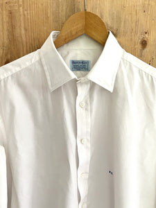 Antique French man COUTURE POPLIN COTTON SHIRT PG mono c 1920