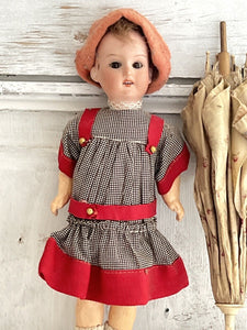 French BISQUE head DOLL Armand Marseille 390 ORIGINAL BOX and clothes c1900