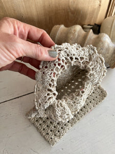 Vintage French CROCHET BAG MINAUDIÈRE c1930