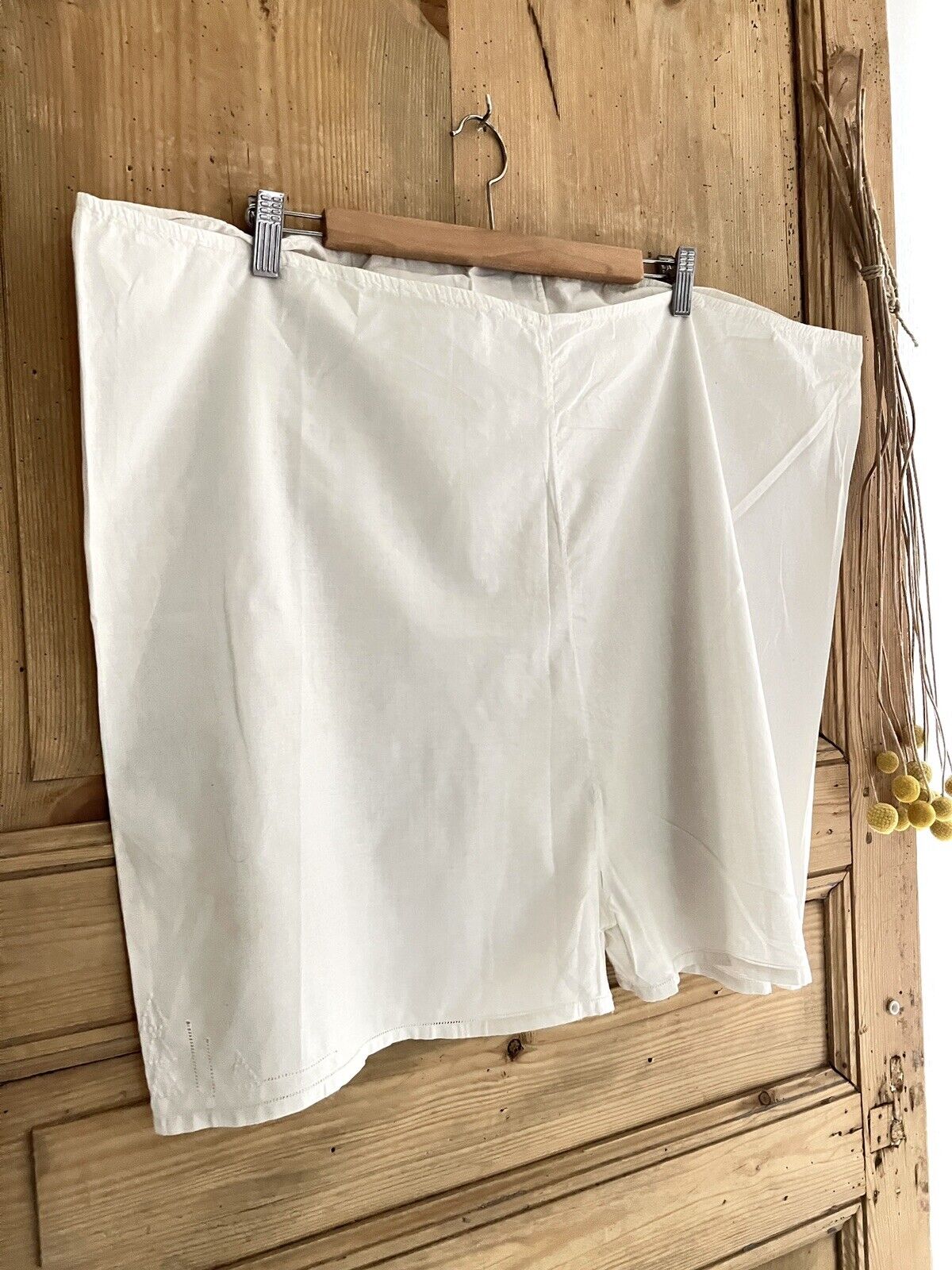 Antique French cotton PANTY culotte OPENWORKS c1900