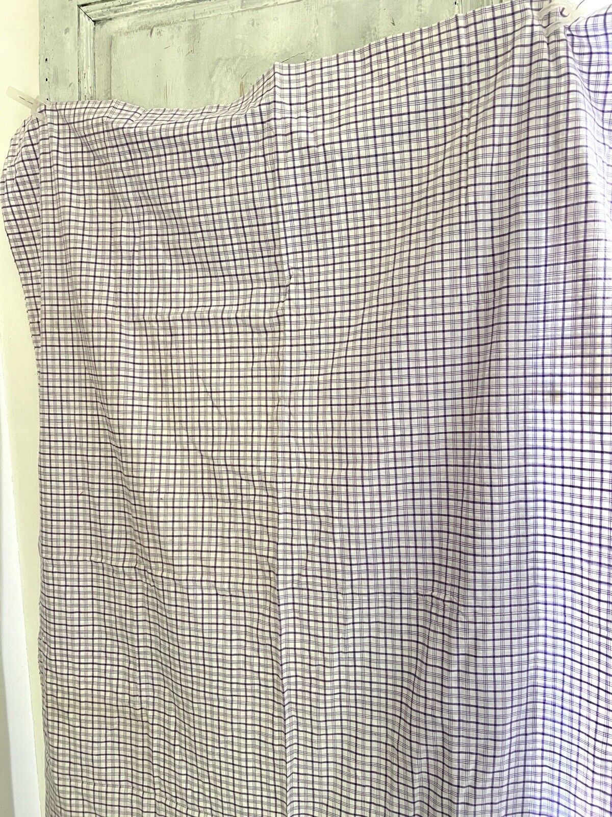 Vintage French FOLK peasant purple LINEN KELSH duvet cover c1930