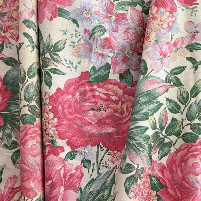 Paire de double-rideaux vintage 2,40 m x 2 m Paire de double-rideaux vintage 2,40 m x 2 m