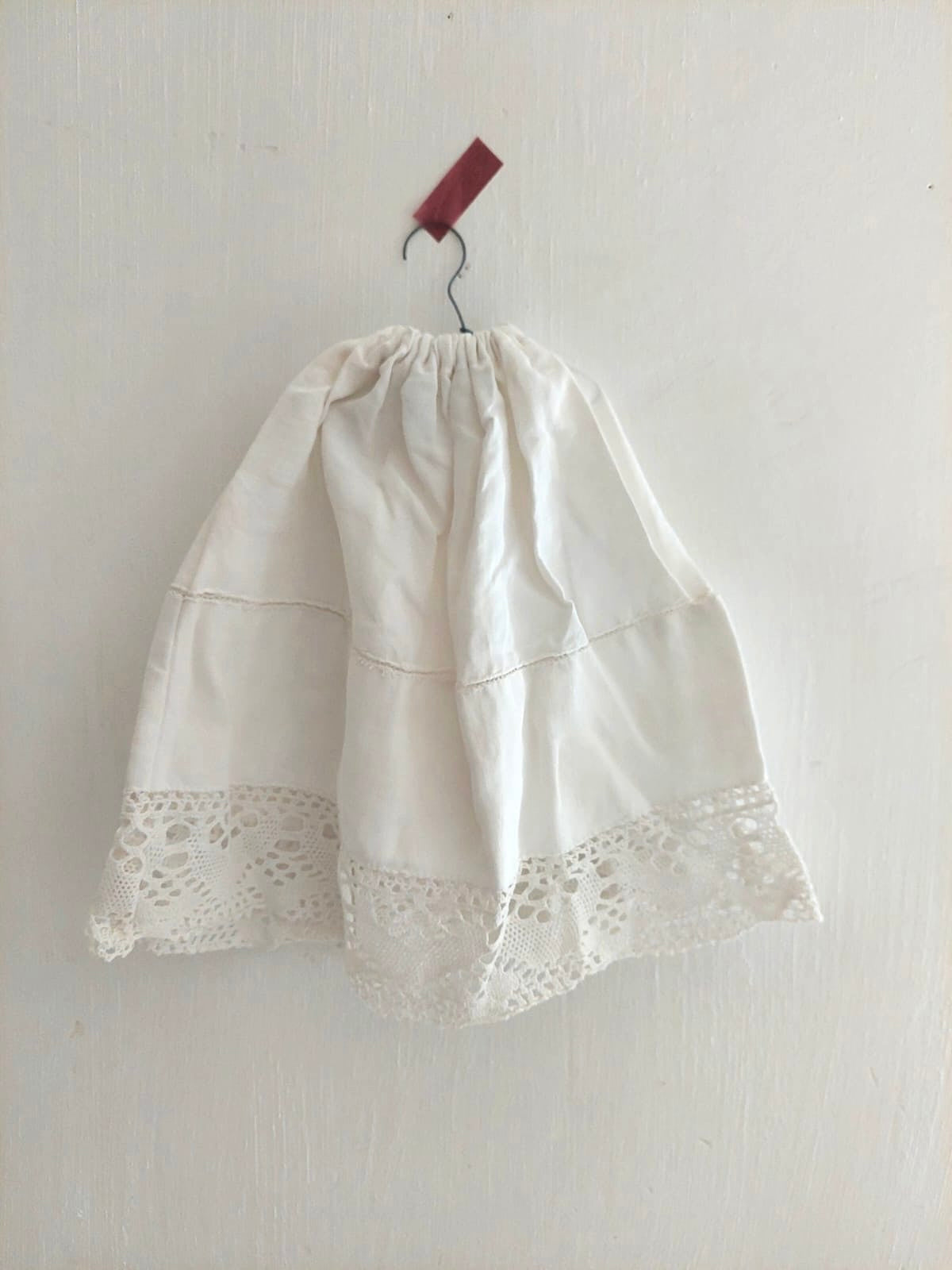 Old linen doll's petticoat